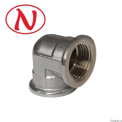 Brass Fitting 90 Elbow 3/4"F-3/4"M (Nikel) /HS
