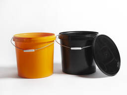 21 L round plastic bucket (container) with lid from manufacturer Prime Box (UA)