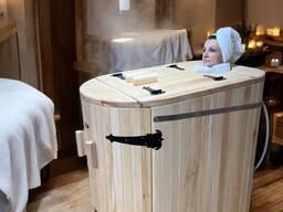 Mini saună Cedru, saună phito-baril cu generator de abur, cabine de saună acasă