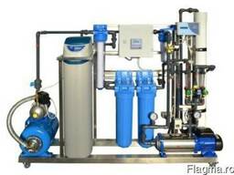 Modular water treatment systems on stainless frames