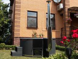 Cadă spa încălzită, cadă cu lemne, cadă cu hidromasaj, „COMFORT”